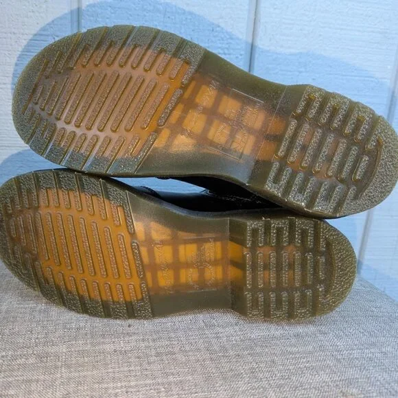 Dr. Martens Air Wait Women’s Size 5 US (UK 4) Leather‎ Chelsea Boots White Black - Picture 8 of 9